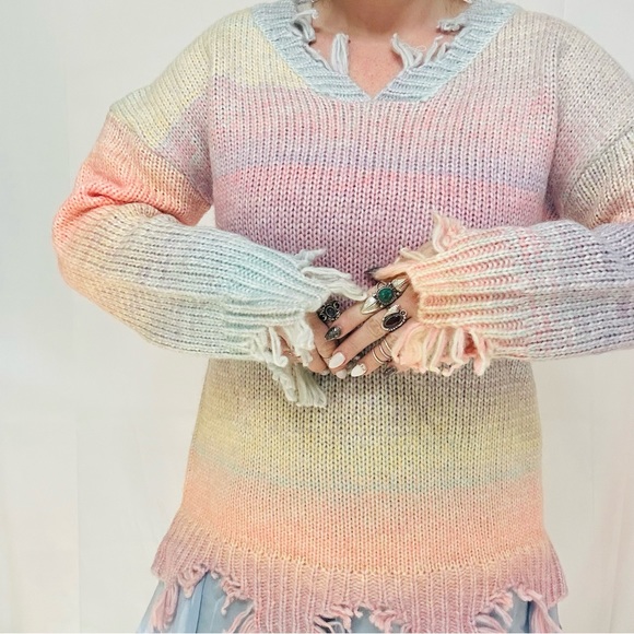 Pastel Multicolor Sweater - Picture 5 of 6
